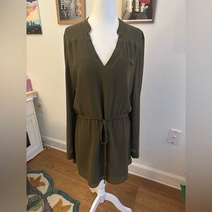 Naked Zebra Olive Mini Dress